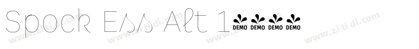 Spock Ess Alt 1字体转换